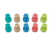 Maul Aimant 6168499 (Ø x H) 12 mm x 16 mm cône rose, Atlantic Blue, turquoise, citron vert, sahara 10 pc(s) 6168499