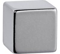 MAUL Aimant Néodyme 6169396 – cube 15×15×15 mm, argent – 1 pc
