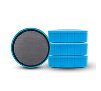 MAUL Aimant solid s. blister, Ø 38 mm, 1,5 kg puiss, 4 pcs/jeu bleu