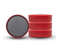 MAUL Aimant solid s. blister, Ø 38 mm, 1,5 kg puiss, 4 pcs/jeu rouge