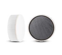 MAUL Aimant solid s. blister, Ø 38 mm, 2,5 kg puiss, 2 pcs/jeu blanc