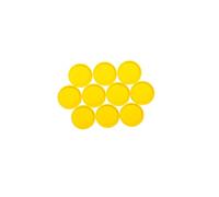 MAUL aimants (10 pièces) Ø 29mm | Aimant en plastique incassable | Aimant puissants pour tableau blanc magnetique | Aimants industriels polyvalents pour le bureau, l'entrepôt et l'atelier | Jaune