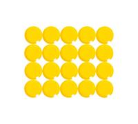 MAUL Aimants à Facettes (20 Pièces) MAULpro 15 mm, Aimant en Plastique, Aimant Puissants pour Tableau Blanc Magnetique et Tableau Blanc Effacable, Idéal pour le Bureau et l'Atelier, Jaune