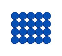 MAUL Aimants à Facettes (20 Pièces) MAULpro 15 mm, Aimant en Plastique, Aimant Puissants pour Tableau Blanc Magnetique et Tableau Blanc Effacable, Idéal pour le Bureau et l'Atelier, Bleu