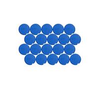MAUL Aimants à Facettes (20 Pièces) MAULpro 29 mm, Aimant en Plastique, Aimant Puissants pour Tableau Blanc Magnetique et Tableau Blanc Effacable, Idéal pour le Bureau et l'Atelier, Bleu