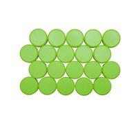 MAUL Aimants à Facettes (20 Pièces) MAULpro 29 mm, Aimant en Plastique, Aimant Puissants pour Tableau Blanc Magnetique et Tableau Blanc Effacable, Idéal pour le Bureau et l'Atelier, Vert Clair