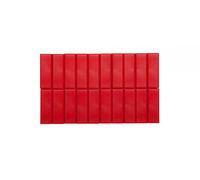 MAUL Aimants à Facettes (20 Pièces) MAULpro 53 x 18 x 10 mm, Aimant en Plastique, Aimant Puissants pour Tableau Blanc Magnetique, Idéal pour le Bureau et l'Atelier, Rouge