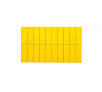 MAUL Aimants à Facettes (20 Pièces) MAULpro 53 x 18 x 10 mm, Aimant en Plastique, Aimant Puissants pour Tableau Blanc Magnetique, Idéal pour le Bureau et l'Atelier, Jaune