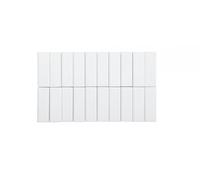 MAUL aimants à facettes (20 pièces) MAULpro 53x18x10 mm | Aimant en plastique | Aimant puissants pour tableau blanc magnetique | Idéal pour le bureau et l'atelier | Blanc