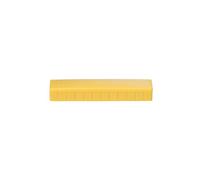 MAUL Aimants MAULsolid 54 x 19 mm (10 Pièces), Mini Aimants en Plastique avec Grande Force d'Adhérence, Aimants Puissants pour Tableau Blanc, Idéal pour le Bureau et l'Atelier, Jaune