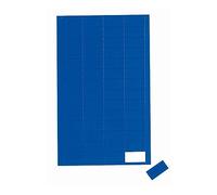 MAUL Aimants rectangle Bleus inscriptibles lot de 56 | Organisation visuelle facile, repérage rapide des priorités, surface personnalisable, adhérence fiable