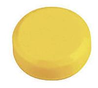 MAUL Aimants ronds jaunes MAULpro Lot pratique tenue fiable 300 g | plastique résistant, ferrite solide, format compact Ø 2 cm, surface laquée, fixation de notes et photos