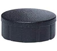 MAUL Aimants ronds noirs Lot de 10 fixation discrète | format compact Ø 15 mm, maintien jusqu’à 5 feuilles, coque incassable, ferrite fiable, idéal bureau école maison