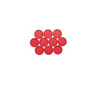 MAUL Aimants ronds PE résistance 2 kg Made in Germany dimensions 34 x 13,8 mm 10 pces 6173325 rouge