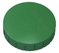 MAUL Aimants ronds verts Lot de 10 tenue 0,8 kg | Maintien fiable 0,8 kg, boîtier robuste, ferrite intégrée, pour notes photos plannings, compact Ø 3,2 cm