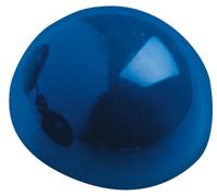 MAUL Aimants sphériques, 10 pièces, 0,6 kg, plastique ferrite incassable, laqués, Ø 3 x 2 cm, bleus