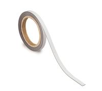 MAUL Bande de Marquage 10 mm x 1 mm, Bande Inscriptible avec Dos Magnétique, Utilisable dans le Bureau, l'Atelier, l'entrepôt et la Cuisine, Découpable Individuellement, Longueur 10 m, Blanc
