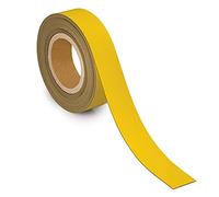 MAUL Bande de marquage magnétique 42 g/cm² 4 cm x 10 m, 1 mm, plastique inscriptible, jaune