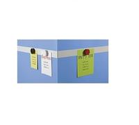 MAUL Bande métallique blanche aimantée autocollante | Pose murale sans perçage, surface résistante aux rayures, format recoupable, fixation pratique des notes
