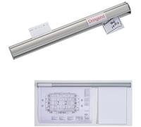 MAUL Barre de serrage MAULballfix aluminium à visser 50.6 x 5.6 x 2.3 cm argent