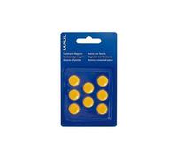 Maul Blister De 8 Aimants Ronds Maulpro 15 Mm Puiss. 0,17 Kg Jaune
