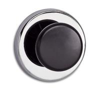 Aimant maul ferrite puissant avec bouton résistance 12kg coloris argenté diamètre 67mm