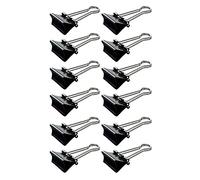 MAUL Pince double clip 213 L 13 mm écartement 4 mm Noir Boîte de 12
