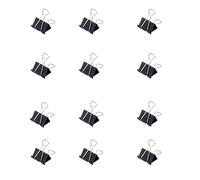 MAUL Boîte de 12 pinces Mauly 214 – 32 mm – Noir