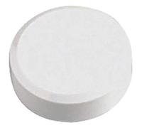 MAUL Boite de 20 Aimants ronds MAULpro 30 mm puiss. 0,6 kg Blanc | Tenue ferme jusqu’à 0 6 kg, plastique antichoc, surface laquée blanche, format rond discret Ø 2 9 cm