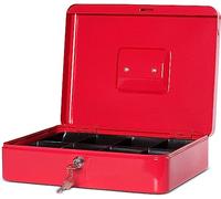 MAUL Caisse à monnaie – acier peint – L300 x P245 x H90 mm – rouge