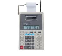 Calculatrice de bureau MAUL printing MPP 32 affichage LCD 1 ligne, 12 chiffres batterie courant 28 x 15.5 x 7.5 cm gris