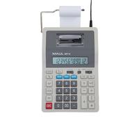 Calculatrice de bureau MAUL printing MPP 32 affichage LCD 1 ligne, 12 chiffres batterie courant 28 x 15.5 x 7.5 cm gris