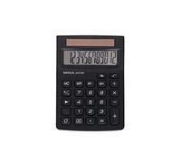 MAUL Calculatrice de poche ECO 650 12 chiffres panneau solaire Plastique recyclé à 80% Noir