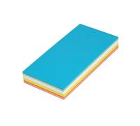 MAUL Cartes d'animation rectangulaires, 205 x 95 mm, 150 g/m², Utilisables sur les Deux Faces, en Couleurs Assorties, 120 Pièces, Large