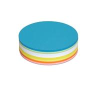 MAUL Cartes d'Animation Rondes 185 mm (250 Pièces), Cartes en Papier en Forme de Cercle, Idéales Comme Aide pour les Présentations et les Ateliers, Utilisables sur les deux Faces, Couleur