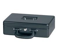 Maul - coffret caisse avec monnayeur, noir dimensions (l)360 x (p)265 x (h)112 mm en acier laqué, serrure de sécurité à cylindr Noir G