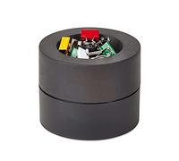 MAUL Distributeur de Pinces MAULy MAULpro Eco, Distributeur de Pince Double Clip Durable, Organiseur de Bureau avec 12 Pinces, Idéal pour l'Organisation au Bureau et à la Maison, Noir