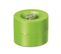 MAUL Distributeur de Trombones MAULpro, 7, 3 x 6 cm, Organiseur de Bureau pour Trombones, Rangement Bureau avec Aimant pour le Bureau, 15 Trombones Inclus, Boite Trombone Élégant, Vert