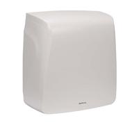 Maul Distributeur Papier MAULcare Blanc ABS Mural verrouillable | accès rapide aux essuie-mains, fixation murale gain de place, boîtier robuste verrouillable, style blanc discret