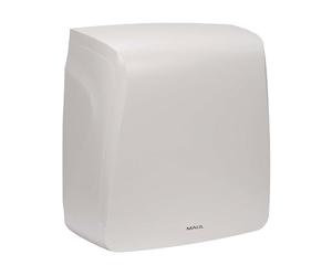 Maul Distributeur Papier MAULcare Blanc ABS Mural verrouillable | accès rapide aux essuie-mains, fixation murale gain de place, boîtier robuste verrouillable, style blanc discret
