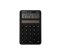 Maul Eco Calculatrice MD 1 | Calculatrice Solaire avec 10 Chiffres et 5 Fonctions | Calculatrice en 60% Plastique recy alculatrice de Bureau | Blauer Engel/uz116 | Noir