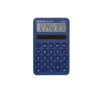 MAUL Eco Calculatrice MD 1 | Calculatrice Solaire avec 10 Chiffres et 5 Fonctions | Calculatrice en 60% Plastique recy alculatrice de Bureau | Blauer Engel/uz116 | Bleu