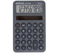 Maul ECO MD 1 Calculatrice de poche gris Ecran: 10 solaire (l x H x P) 76 x 120 x 13 mm