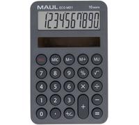 Maul ECO MD 1 Calculatrice de poche gris Ecran: 10 solaire (l x H x P) 76 x 120 x 13 mm