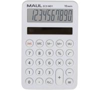Maul ECO MD 1 Calculatrice de poche noir Ecran: 10 solaire (l x H x P) 76 x 120 x 13 mm