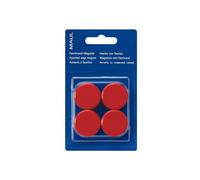 Maul Facetterand-Magnet 4 St. Rot (Ø x H) 30 mm x 10 mm 6177225