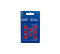 Maul Facetterand-Magnet 8 St. Rot (Ø x H) 15 mm x 7 mm 6175225