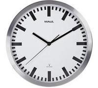 MAUL 9063308 - Pilote radio piloté / horloge murale - Diamètre: 300 mm - Argent