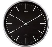 MAUL Horloge murale MAULfly Ø 30.5 x 5 cm radiocommandée aluminium 1 x AA (1.5 V) noir