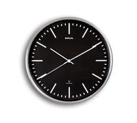 MAUL Horloge murale MAULfly Ø 30.5 x 5 cm radiocommandée aluminium 1 x AA (1.5 V) noir